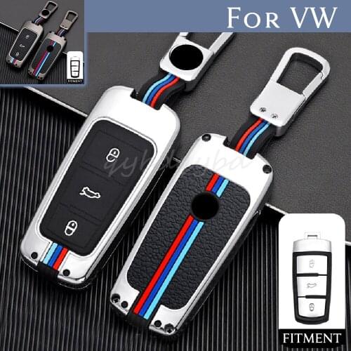 Zinc Alloy Remote Start Car Key Case Cover Protector Holder Auto Accessories Skin For Vw Volkswagen CC Passat CC B6 B7 2008-2012