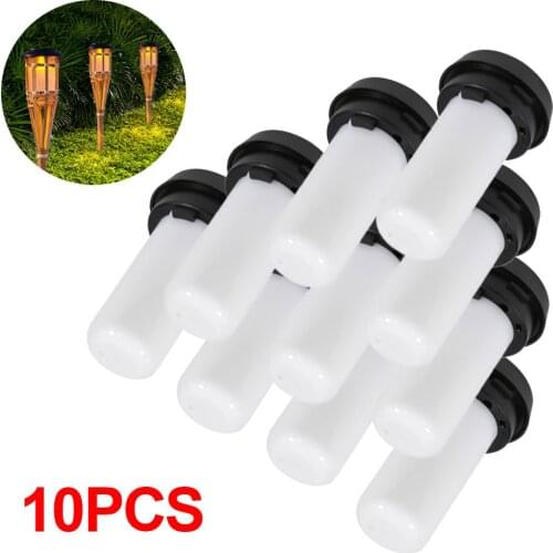 Flame flashlight solar lamp holder 10 courtyard garden sensor landscape lamp outdoor lawn plug lamp stand