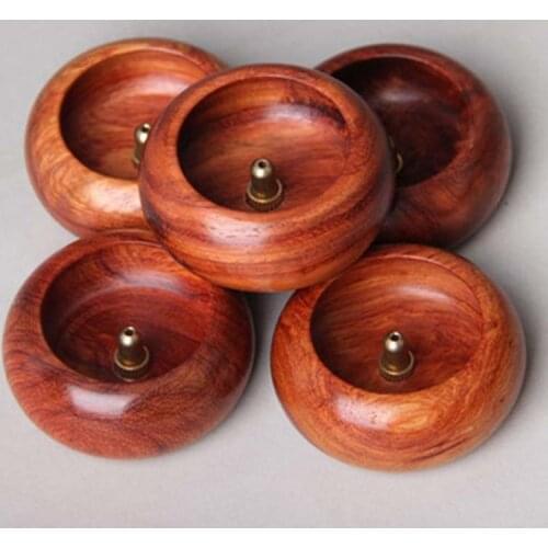 Rosewood Incense Burner Stick Holder Bowl Shape Aromatherapy Plate Home Censer Desktop Decor Incense Base Plug 1PC