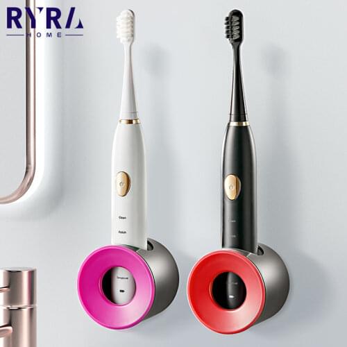 Electric Toothbrush Holder Wall Self-adhesive Free Punch Families Toothbrush Stand Bathroom Organizer Bathroom Accessories