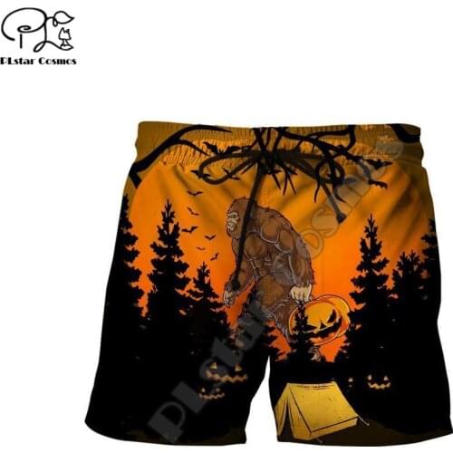 Tessffel Crazy Amazing Halloween 3D All Over Printed Summer Casual Shorts Man/Woman Harajuku Loose Beach Comfortable Style-H20