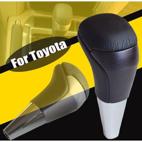 Hot Sell ABS & Leather Car Styling Gear Shift Stick Knob Lever HandBall for Toyota Land Cruiser 200 2016 2017 2018 2019 2020