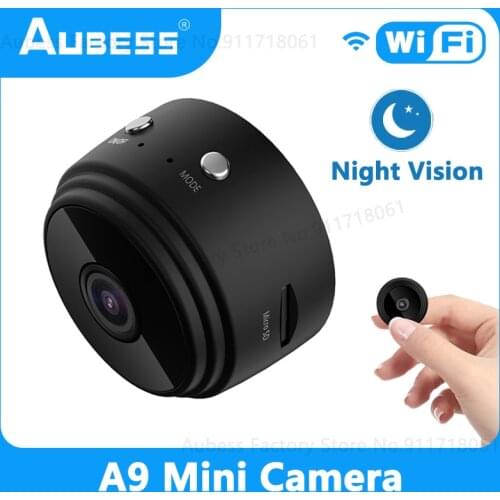 A9 Wifi Mini Camera APP Remote Monitor Night Vision Home Security 1080P IP Camera IR Night Magnetic Wireless Camera Wholesale