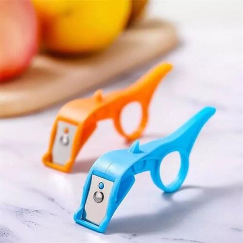 Multifunctional Vegetable Fruit Peeler Finger Ring Continuous Scraping Skin Tools Apple Peeler Home Kitchen Gadgets Accessories