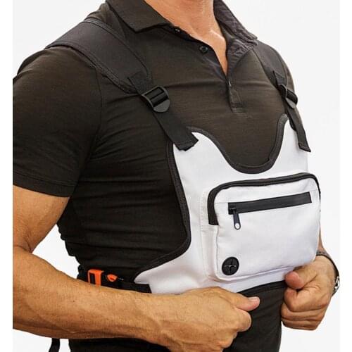 Outdoor sports multifunctional leisure running backpack camping leisure front beam vest chest bag small bag waist bag