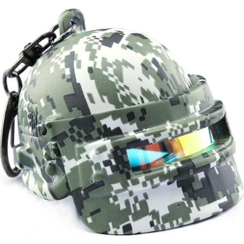 Big Size Special Force Helmets Model KeyChain Guns PlayerUnknowns Battlegrounds Mini Pan Metal Gun Model Military Toys Gifts
