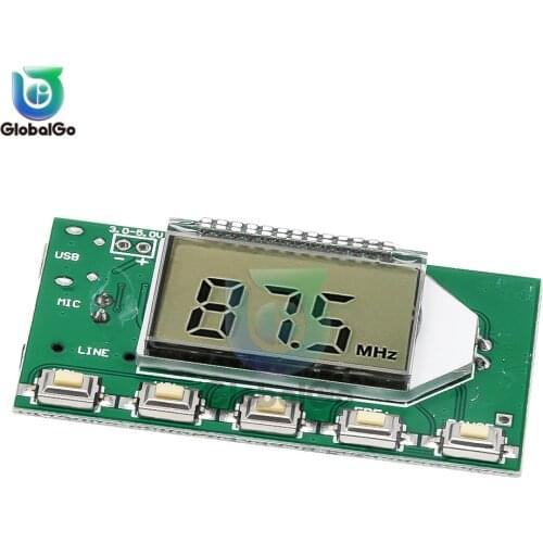 87-108MHz FM Transmitter Module with Microphone DC 3V 5V 35mA Wireless Car FM Radio Trasmitter Board for Arduino Phone DIY