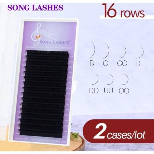 SONG LASHES 12Rows Faux mink individual eyelash lashes maquiagem cilios for professionals soft mink eyelash extension