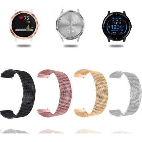 20mmband For Samsung Active 2 40/44mm magnetic strap Gear S3 Frontier Huawei Amazfit BIP/G TR/GTS 42mm/ 2/ 2 Mini bracelet