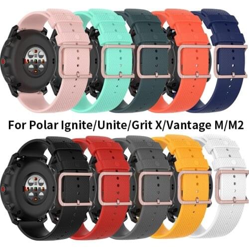 Wrist Strap For Polar Lgnite 2/Vantage M M2 Smart Watch Band For Polar Grit X/Unite Watch Strap Silicone Bracelet 20/22mm Belt