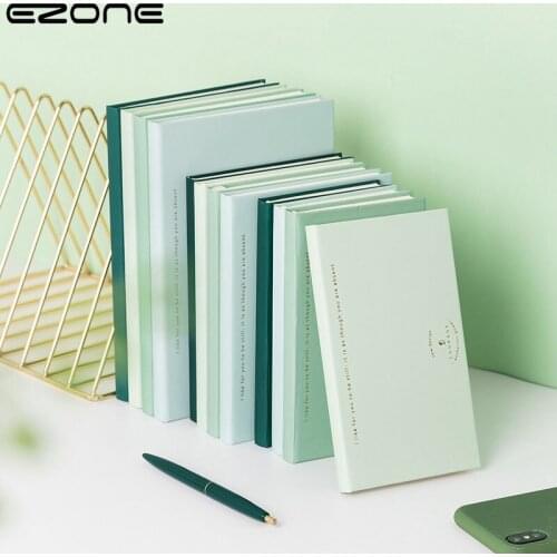 EZONE 36K 80 Sheets Notebook Retro Simple Hard-faced Notepad Student Stationery For School 2021 Gift Waterproof Eye Protection