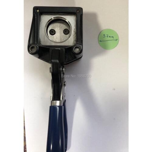 Hand Held Manual Round Actual Cutting Size 37MM Photo Paper Graphic Punch Die Cutter Trimmer
