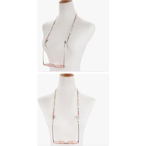 Beaded Sunglasses Lanyard Bohemia Beaded Glasses Holder Colorful Bead Eyeglasses Strap Glasses Chain Accessories
