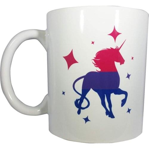 Traditional Bisexual Unicorn LGBT Pride Coffee or Tea 11oz Mug