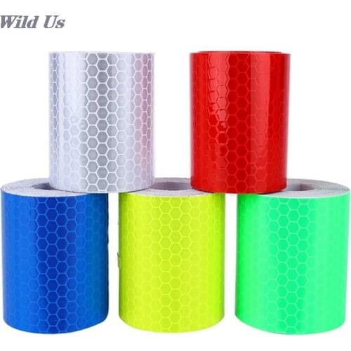 Waterproof Warning Tape Strip Stickers Warning Light Reflector Protective Sticker Reflective Film Car Safety Mark 100cm X 5cm