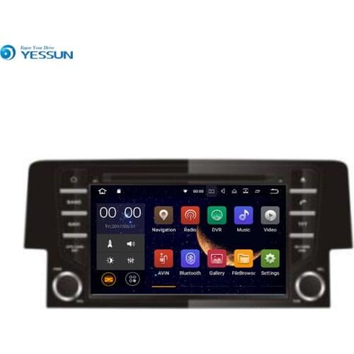 Yessun For HONDA CIVIC 2016~2017 Android Multimedia Player System Car Radio Stereo GPS Navigation Audio Video