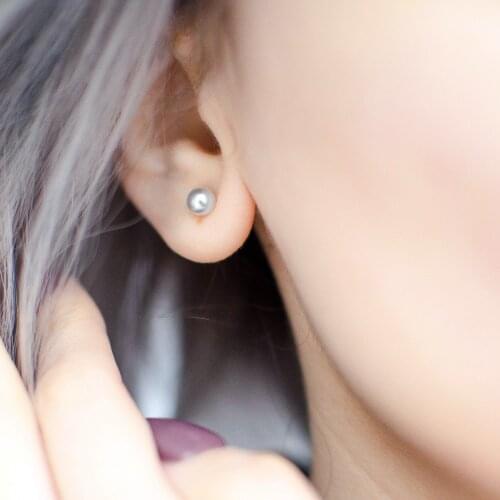 Laramoi Women Earrings Pearl Personality Party Wedding Statement Girl Earrings Fashion Round Jewelry For Best Friend