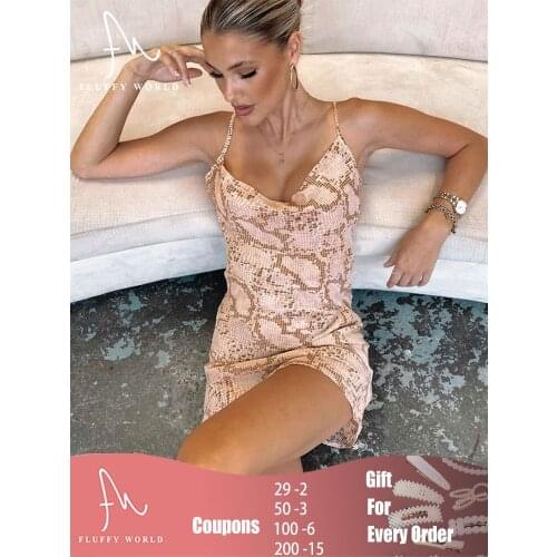 Women Strap Mini Dress Sexy Serpentine High Waist Sheath Club Backless Bodycon Dress Summer Clothes Sleeveless For Dress 2021