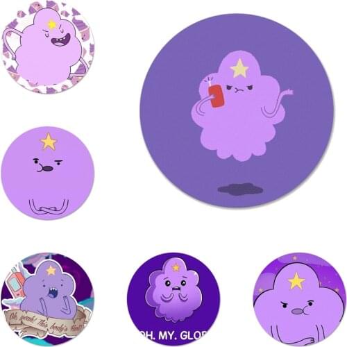 Adventure Time Lumpy Space Princess Icons Pins Badge Decoration Brooches Metal Badges For Clothes Backpack Decoration 58mm