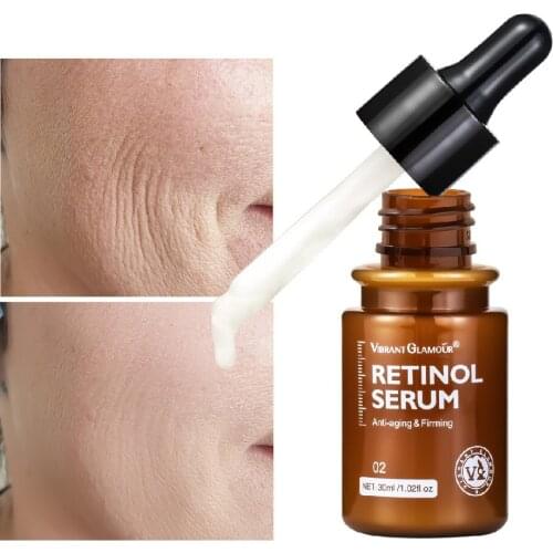 1 Pcs Retinol Anti-wrinkle Anti-aging Deep Care Essence Moisturizing Whitening Firming Fade Fine Lines Face Care Serum