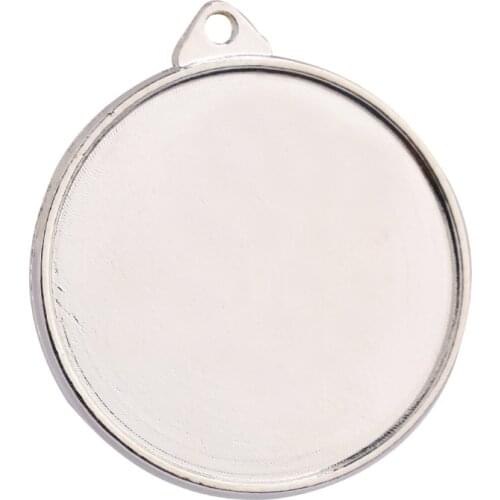 100Pcs 5 Styles Double Sided Pendant Trays With Bright Glass Cabochon Dome Tiles for Crafting DIY Jewelry Gift Making