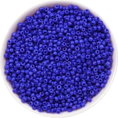 1000PCS 2mm Royalblue HOT Round Glass Seed Micro Tiny Small Jewelry Loose Beads Black White Red Green Yellow Blue