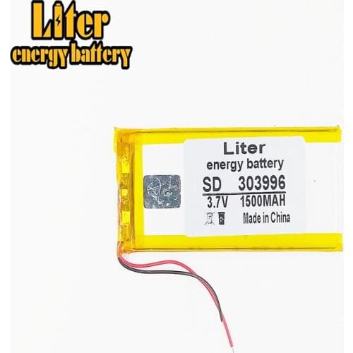 303996 3.7V 1500MAH polymer lithium battery 304095 rechargeable battery