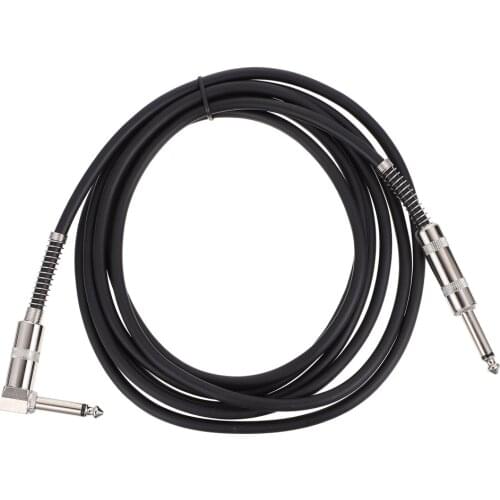 6.35mm Guitar Instrument Cable Right Angle Cable Electric Instrument Bass Cable