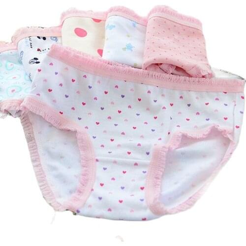 6 Pcs/lot Girls Briefs Panties Kids Underpants Underwear Girls Underwear Cotton Panties ATNN0065