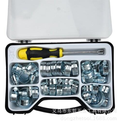 Free shipping of 50PCS carbon steel galvanized hose hoop Kit