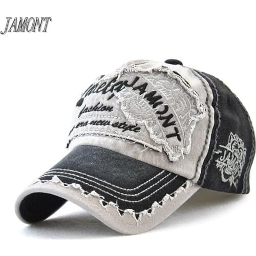 [JAMONT] Brand Wholesale Retro Baseball Cap Men Cotton Sun Hat For Women Hip Hop k-pop Trucker Hat Unisex Snapback Cap Casquette