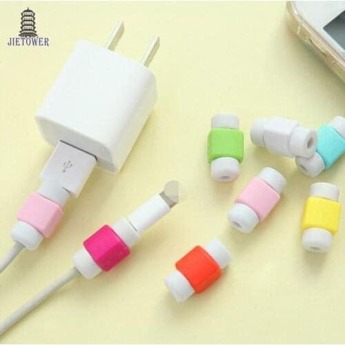 Digital Charger Data Cable Saver Protector Cord Use for iPhone 5 5S 6 6s 6 Plus 6s Plus Charging Cable Winder Cover 2000pcs/lot