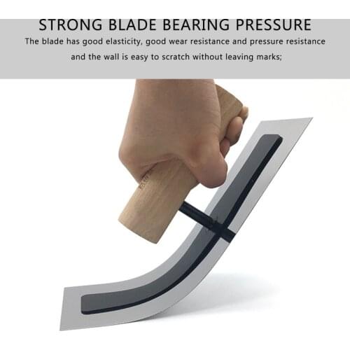 Hot 0.7mm Mortar Board Stainless Steel Corner Trowel Batch Wall Shovel Putty Cement Finishing Tool Paint Decorating Construction