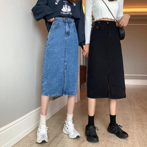 ISUREYOUNG Slit Pencil Skirts