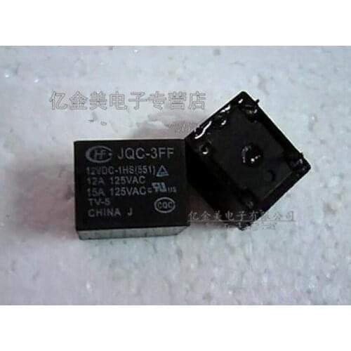JQC-3FF 12VDC-1HS Relay 4-pin 12V JQC-3FF-012-1HS (551)