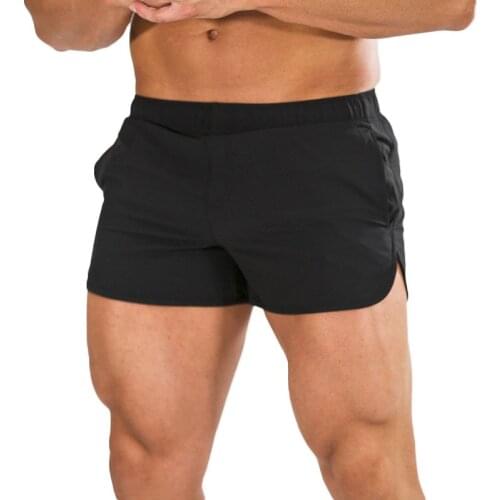 GITF 2021 New Hot Selling Quick-Drying Shorts Mens Drawstring Solid Color Sports Shorts Gym Training Workout Fitness Shorts