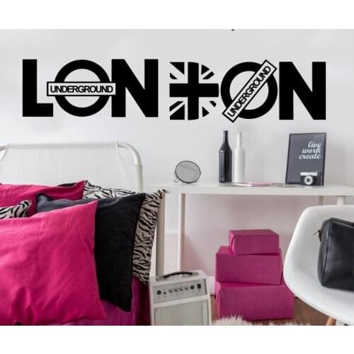 London fashion personality character of modern art of vinyl wall stickers living room bedroom home decor mural art Y-54