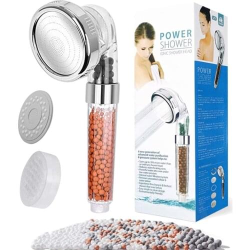 Shower Head Magichome Ionic Shower Head 3-Layer Filtration High Pressure Water Saving Handheld Showerheads Shower SPA Nozzle