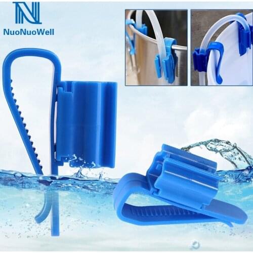 NuoNuoWell 2pcs-Pack Aquarium Filtration Hose Holder Water Pipe Clip filter Mount Fixing Clamp 8 -16mm Hose