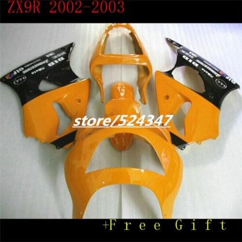 For KAWASAKI 02-03 NINJA ZX9R 02 03 F1863 ZX-9R Yellow 02 03 Body ZX 9R 9 R ZX9 R 2002 2003 Fairing