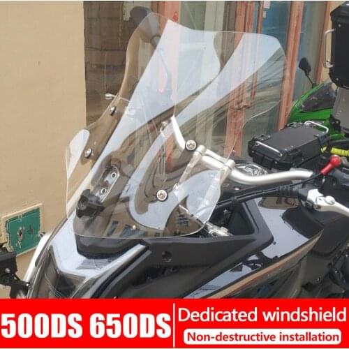For Loncin VOGE 650DS 500DS 650 500 DS Motorcycle Accessories Screen Windshield Fairing Windscreen Baffle Wind Deflectors