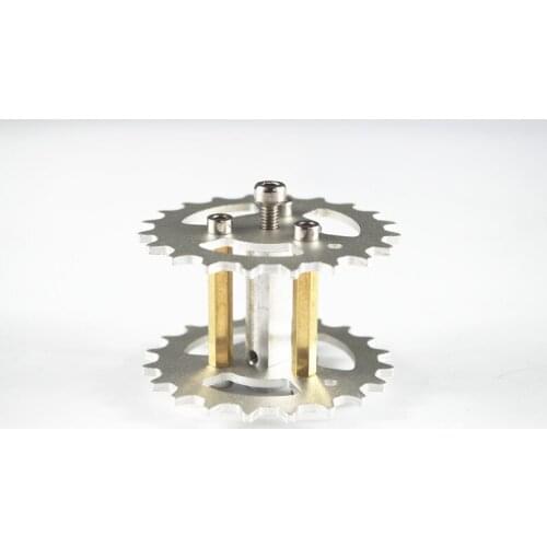 2pcs/lot Aluminum alloy all-metal Driving Wheel, Accessories/parts of tank car, for DIY smart car,robot,Remote control