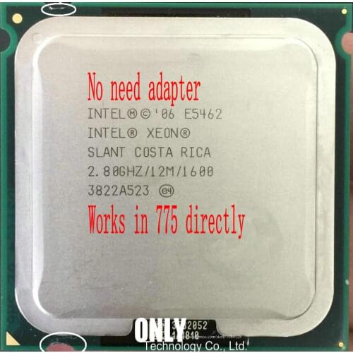 Intel Xeon Processor E5462 SLANT CO processor CPU core works on LGA775 mainboard no need adapter 100% normal work