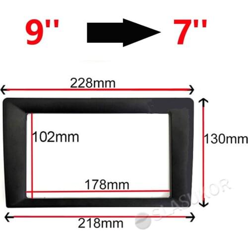 9 10 inch to 7 inch 10 inch to 9 inch Car Frame For Universal 2 Din Auto Radio Android Player Frame Framework Panel No Gap