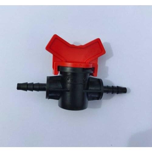 2pcs 4/7 water hose red valve garden irrigation watering system