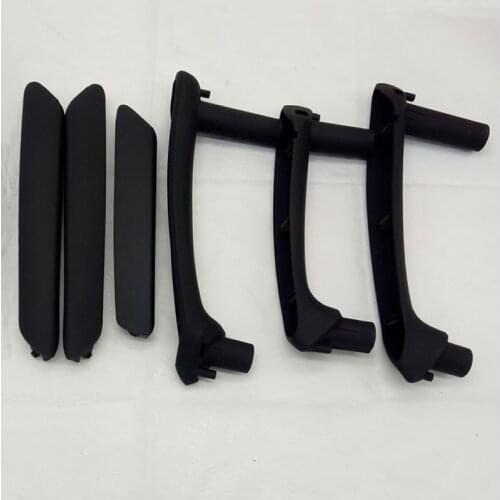 SKTOO 6pcs / set black Interior door handle with Trim for 1998-2005 Volkswagen Passat B5 Interior armrest