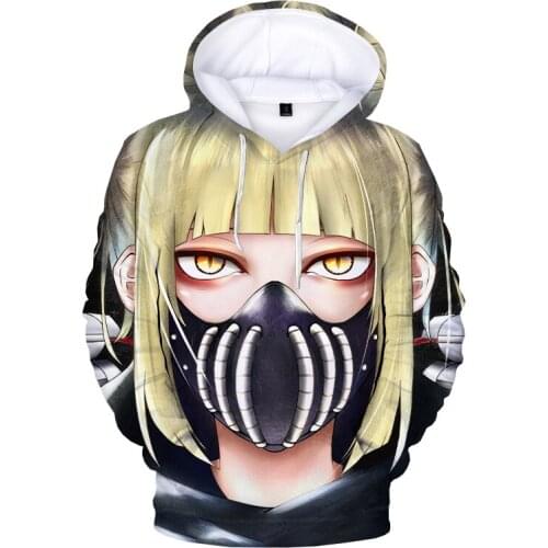 Anime Himiko Toga 3D Printed Hoodie Sweatshirts Men Women Fashion Casual Pullover My Hero Academia Harajuku Hoodies