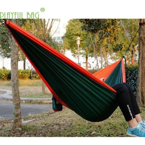 300*200 Leisure Goods High Strength Nylon Spinning Color matching hammock double outdoor camping bed necessary supplies ZI24