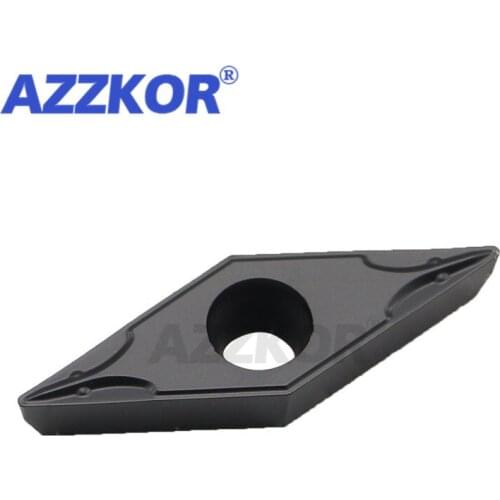 VCMT1604-TM External Turning Tool Inserts CNC Center Lathe For 45# Steel A3 Steel Maching AZZKOR Ceramic Carbide Blades NT125