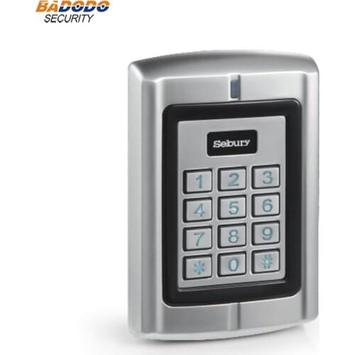 Waterproof Metal standalone access controller reader sebury B6K-EH Plus 125KHz EM ID card 20000 users